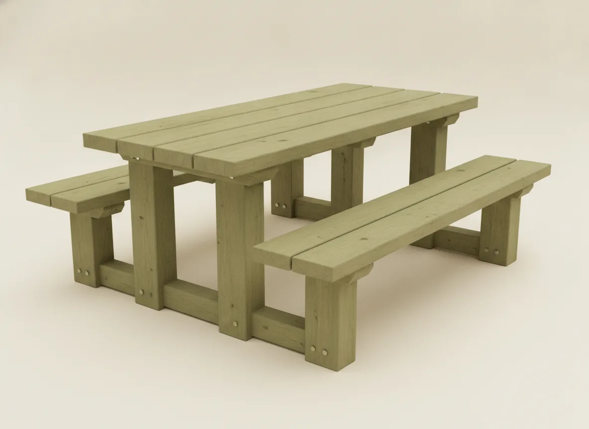 Heavy Duty Treated Pine Picnic Table