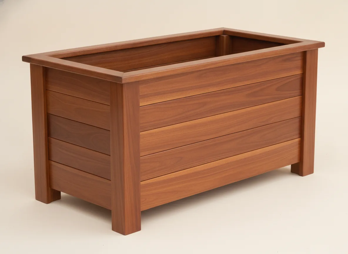 Traditional Hardwood Planter Box