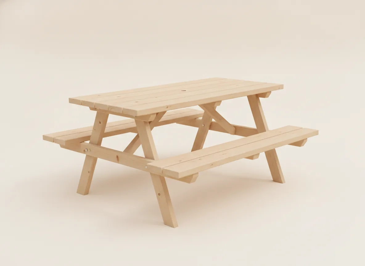 Classic Pine Picnic Table